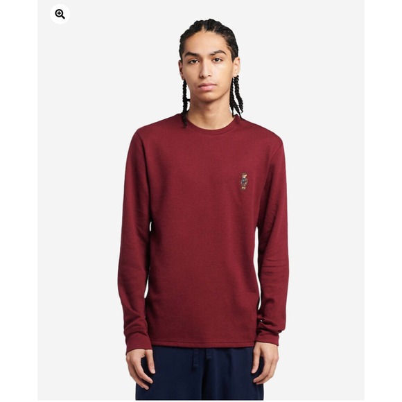 Polo Ralph Lauren Other - Polo Ralph Lauren Mens Sleepwear Long Sleeve Thermal Crew Bear Shirt Large NWT
